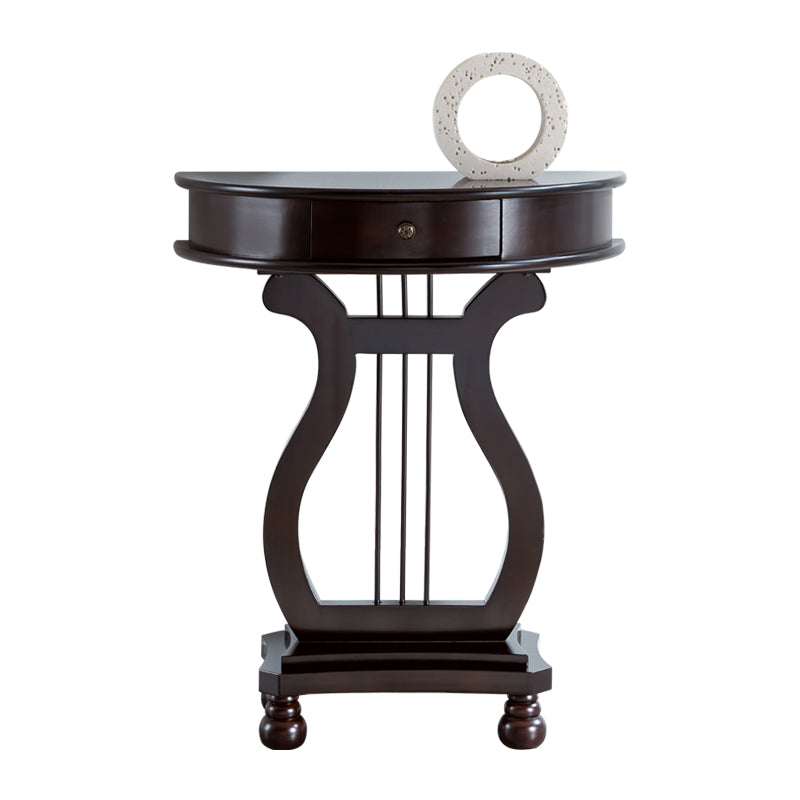 Table de consola de 1 cortavadora 30.32 "Mesa de acento de madera maciza de madera maciza para Hall