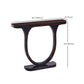 Solid Wood Half Moon Console Table 33.46" Tall 1-shelf Accent Table
