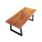 Industrial 29.53" Tall Office Desk Sled Base Wooden Writing Desk