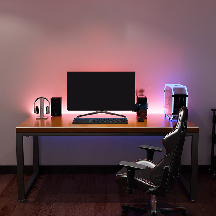 Contemporary Computer Desk Home Pine Wood Office Desk with Legs 70.9"L x 31.5"W x 29.5"H Clearhalo 'furn' 'furn_office_desk' 'Furniture' 'Office Desks' 'Office Furniture' 'office_desk' 6446512