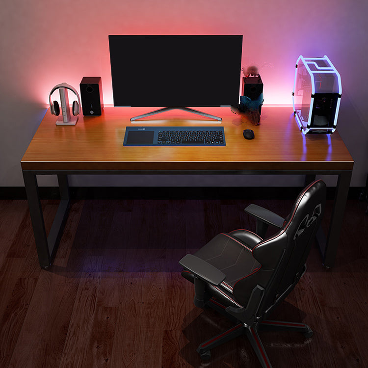 Contemporary Computer Desk Home Pine Wood Office Desk with Legs 63"L x 27.6"W x 29.5"H Clearhalo 'furn' 'furn_office_desk' 'Furniture' 'Office Desks' 'Office Furniture' 'office_desk' 6446513