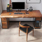 Industrial Wood Computer Desk Rectangular Office Desk with Drawer Clearhalo 'furn' 'furn_office_desk' 'Furniture' 'Office Desks' 'Office Furniture' 'office_desk' 6446537