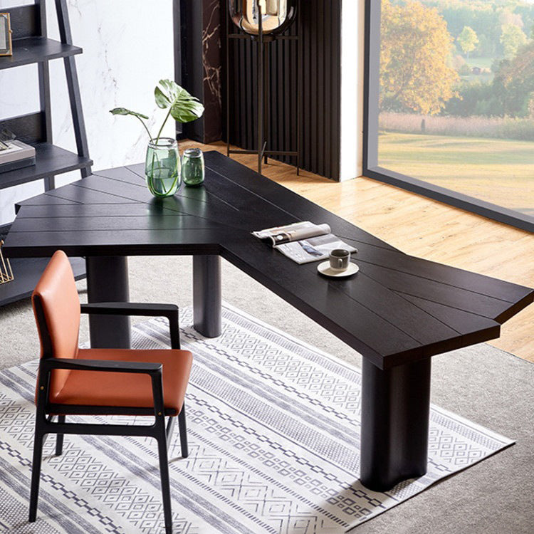 Industrial Office Desk Solid Wood Writing Desk voor thuiskantoor