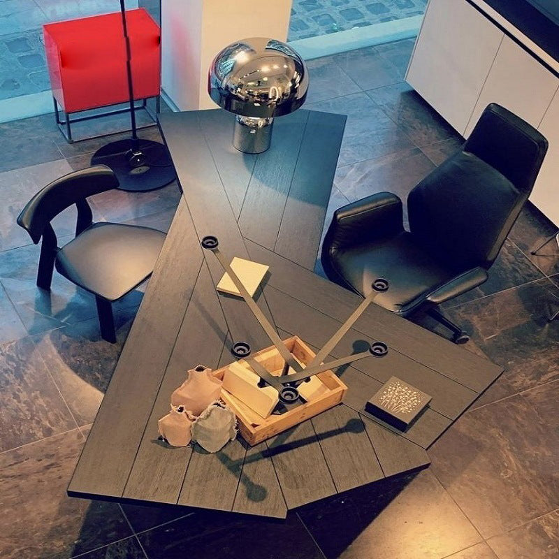 Industrial Office Desk Solid Wood Writing Desk voor thuiskantoor