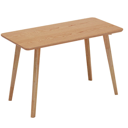 Vast hout gebogen schrijfdesk parsons base natuurlijk kantoor bureau