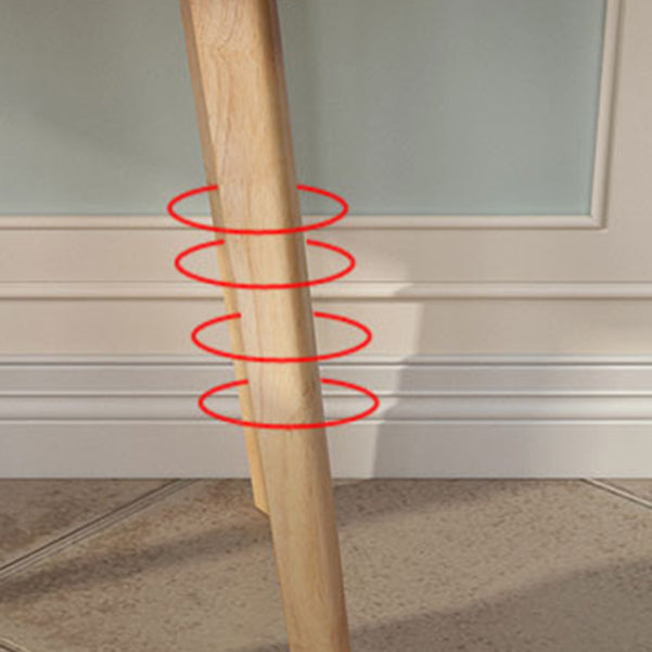 Vast hout gebogen schrijfdesk parsons base natuurlijk kantoor bureau