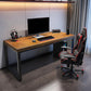 Modern Rectangular Office Desk Solid Wood Writing Desk with Metal Legs Clearhalo 'furn' 'furn_office_desk' 'Furniture' 'Office Desks' 'Office Furniture' 'office_desk' 6446658