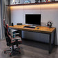 Modern Rectangular Office Desk Solid Wood Writing Desk with Metal Legs Clearhalo 'furn' 'furn_office_desk' 'Furniture' 'Office Desks' 'Office Furniture' 'office_desk' 6446661