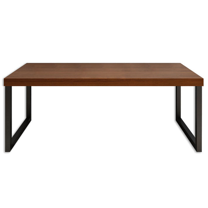 Industrieel vast hout schrijfde bureau Sled Base rechthoekige kantoorbureau