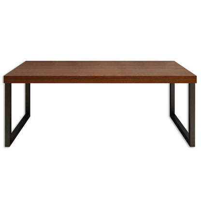 Industrieel vast hout schrijfde bureau Sled Base rechthoekige kantoorbureau