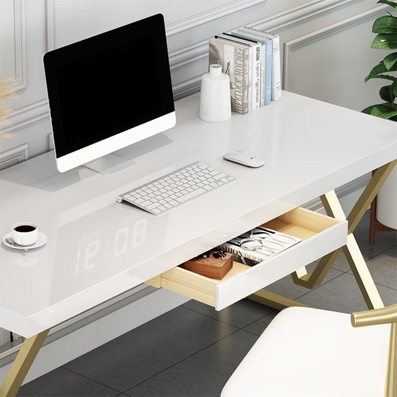 Massief hout rechthoekig schrijfbureau 1-plank 29.53 "Tall Office Desk