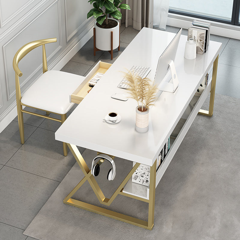 Massief hout rechthoekig schrijfbureau 1-plank 29.53 "Tall Office Desk