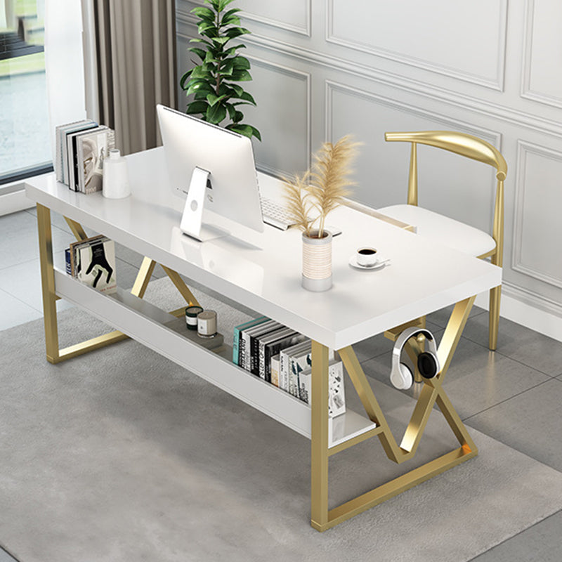 Massief hout rechthoekig schrijfbureau 1-plank 29.53 "Tall Office Desk