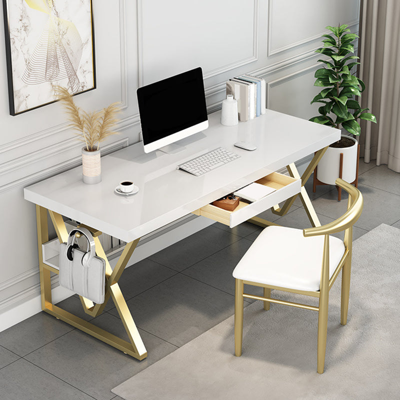 Massief hout rechthoekig schrijfbureau 1-plank 29.53 "Tall Office Desk