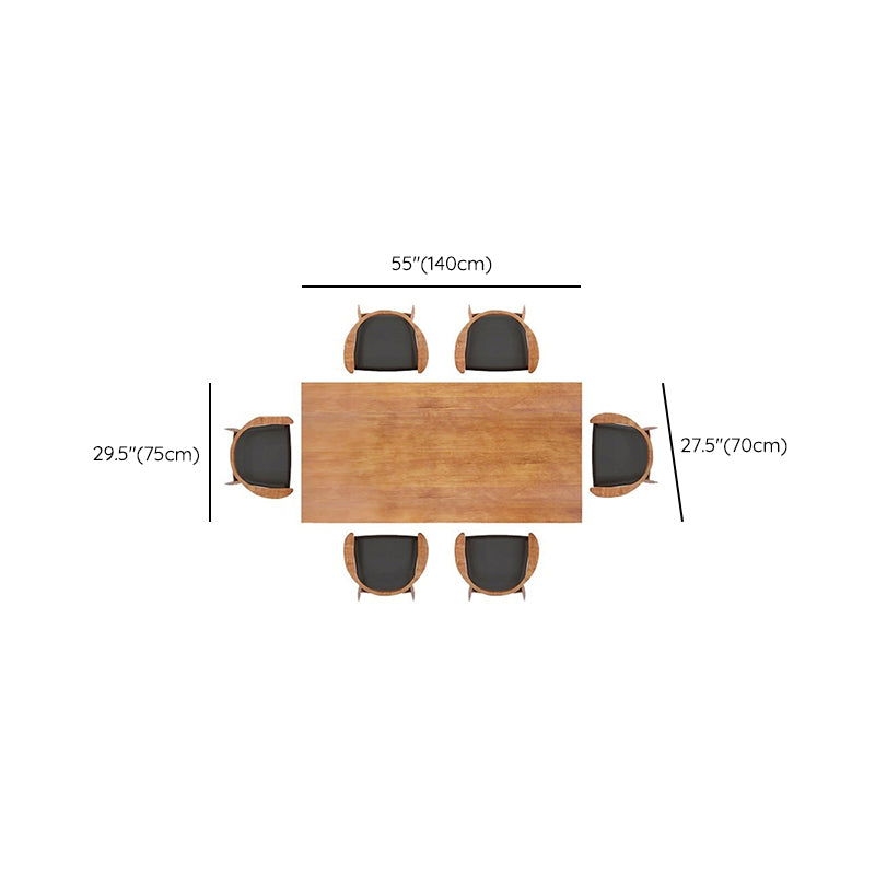 29.25 Inch Height Oval Writing Desk Industrial Solid Wood Office Desk Clearhalo 'furn' 'furn_office_desk' 'Furniture' 'Office Desks' 'Office Furniture' 'office_desk' 6446760