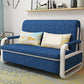 Fabric Square Arms Futon Sleeper Sofa Pillow Included Loveseat Dark Blue Clearhalo 'furn' 'furn_futons' 'Furniture' 'Futons & Daybeds' 'Futons' 'Living Room Furniture' 6447114