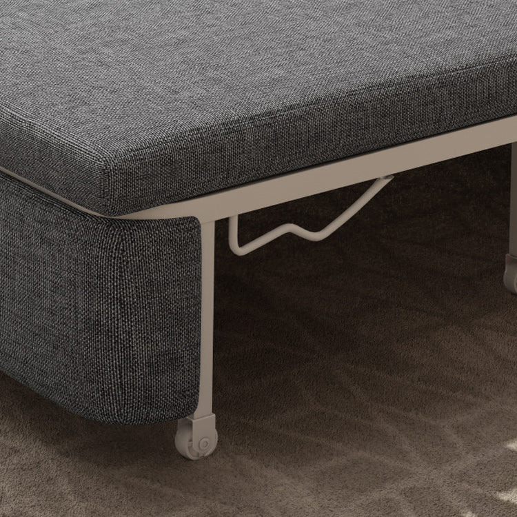 Fabric Square Arms Futon Sleeper Sofa Pillow Included Loveseat Clearhalo 'furn' 'furn_futons' 'Furniture' 'Futons & Daybeds' 'Futons' 'Living Room Furniture' 6447120