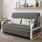 Fabric Square Arms Futon Sleeper Sofa Pillow Included Loveseat Dark Gray Clearhalo 'furn' 'furn_futons' 'Furniture' 'Futons & Daybeds' 'Futons' 'Living Room Furniture' 6447124