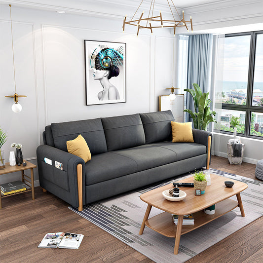 Cuscino pieghevole futon braccia svasate incluso divano dormiente cuscino con archiviazione