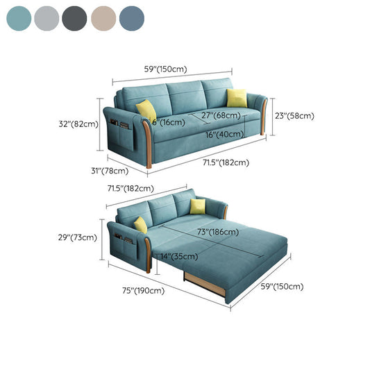 Cuscino pieghevole futon braccia svasate incluso divano dormiente cuscino con archiviazione