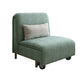 Green Armless Sofa Futon Foldable Pillow Included Futon Sofa Bed