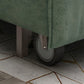 Green Armless Sofa Futon Foldable Pillow Included Futon Sofa Bed