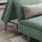 Green Armless Sofa Futon Foldable Pillow Included Futon Sofa Bed