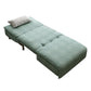 Green Armless Sofa Futon Foldable Pillow Included Futon Sofa Bed