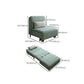 Green Armless Sofa Futon Foldable Pillow Included Futon Sofa Bed
