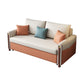 Modern Square Arm Sofa Futon Foldable Pillow Included Loveseat Clearhalo 'furn' 'furn_futons' 'Furniture' 'Futons & Daybeds' 'Futons' 'Living Room Furniture' 6447289