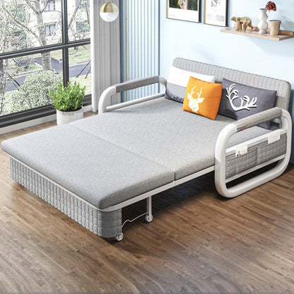 Cuscino incluso divano divano rotondo di bordo rotondo.