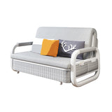 Cuscino incluso divano divano rotondo di bordo rotondo.