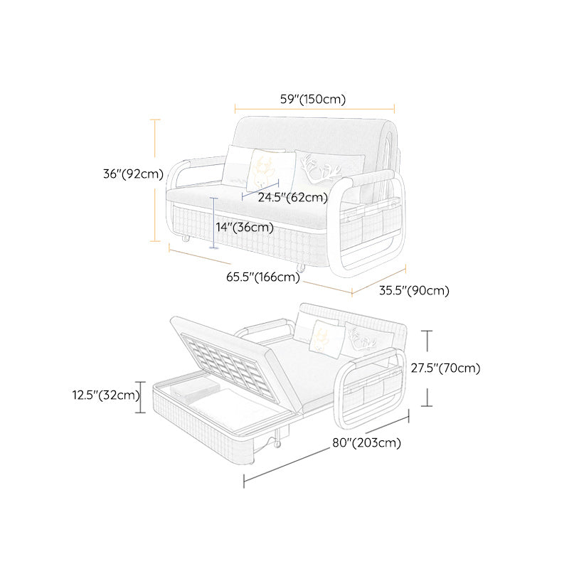Cuscino incluso divano divano rotondo di bordo rotondo.