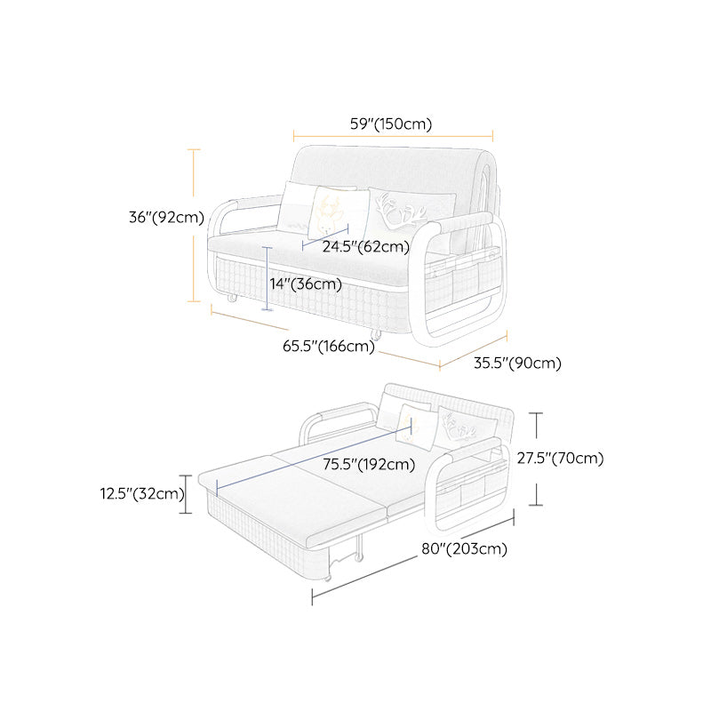 Cuscino incluso divano divano rotondo di bordo rotondo.
