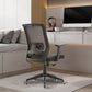 Modern Office Chair Adjustable Seat Height Black Desk Chair with Wheels Clearhalo 'furn' 'furn_office_chair' 'Furniture' 'Office Chairs' 'Office Furniture' 'office_chair' 6447405