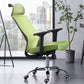 Chaise de bureau verte moderne, siège réglable en hauteur, avec roulettes