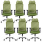 Chaise de bureau verte moderne, siège réglable en hauteur, avec roulettes