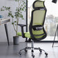 Chaise de bureau verte moderne, siège réglable en hauteur, avec roulettes