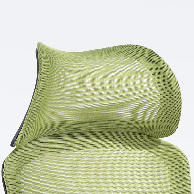 Chaise de bureau verte moderne, siège réglable en hauteur, avec roulettes