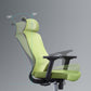 Chaise de bureau verte moderne, siège réglable en hauteur, avec roulettes