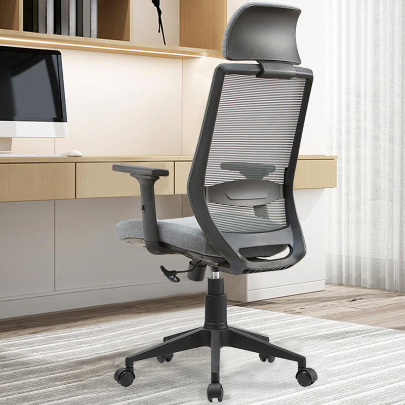 Modern Mesh Office Chair Adjustable Seat Height Desk Chair with Wheels Clearhalo 'furn' 'furn_office_chair' 'Furniture' 'Office Chairs' 'Office Furniture' 'office_chair' 6447447