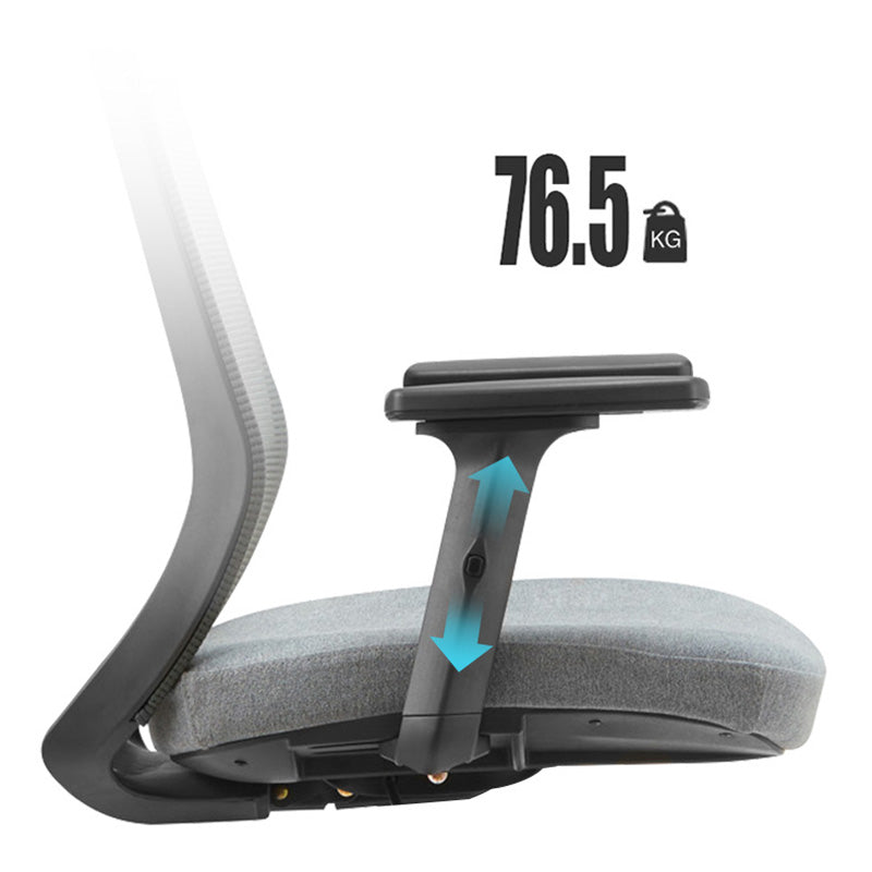 Modern Mesh Office Chair Adjustable Seat Height Desk Chair with Wheels Clearhalo 'furn' 'furn_office_chair' 'Furniture' 'Office Chairs' 'Office Furniture' 'office_chair' 6447452