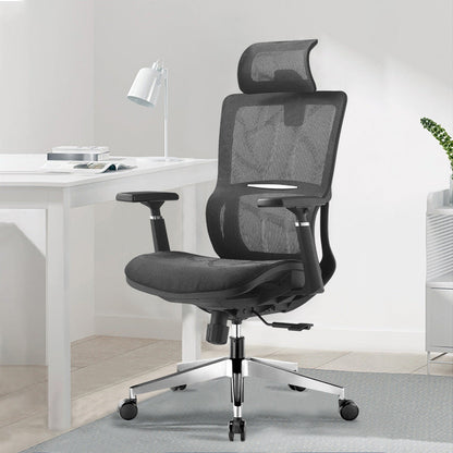 Modern Black Office Chair Adjustable Seat Height Desk Chair with Wheels 1 Piece Clearhalo 'furn' 'furn_office_chair' 'Furniture' 'Office Chairs' 'Office Furniture' 'office_chair' 6447456