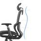 Modern Black Office Chair Adjustable Seat Height Desk Chair with Wheels Clearhalo 'furn' 'furn_office_chair' 'Furniture' 'Office Chairs' 'Office Furniture' 'office_chair' 6447462