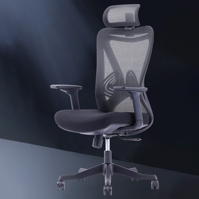 Modern Office Chair Adjustable Seat Height Desk Chair with Wheels Clearhalo 'furn' 'furn_office_chair' 'Furniture' 'Office Chairs' 'Office Furniture' 'office_chair' 6447471