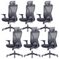 Modern Office Chair Adjustable Seat Height Desk Chair with Wheels 6 Piece Set Clearhalo 'furn' 'furn_office_chair' 'Furniture' 'Office Chairs' 'Office Furniture' 'office_chair' 6447474
