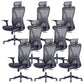 Modern Office Chair Adjustable Seat Height Desk Chair with Wheels 8 Piece Set Clearhalo 'furn' 'furn_office_chair' 'Furniture' 'Office Chairs' 'Office Furniture' 'office_chair' 6447476