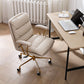 Modern Desk Chair Leather Computer Chair Mid-Back Chair with Wheels/No Wheels Clearhalo 'furn' 'furn_office_chair' 'Furniture' 'Office Chairs' 'Office Furniture' 'office_chair' 6447534