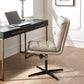 Modern Desk Chair Leather Computer Chair Mid-Back Chair with Wheels/No Wheels Clearhalo 'furn' 'furn_office_chair' 'Furniture' 'Office Chairs' 'Office Furniture' 'office_chair' 6447537