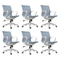 Modern Desk Chair Mesh Swivel Computer Chair High-Back Chair with Wheels